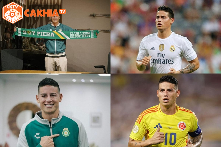 James Rodríguez từng thi đấu cho Real Madrid