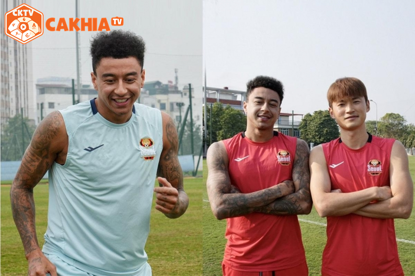 Lingard đang cùng Seoul tập huấn tại Hà Nội, Việt Nam.